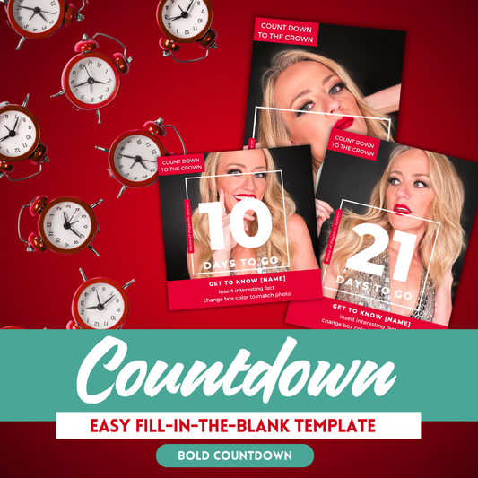 Bold Countdown To the Crown Template