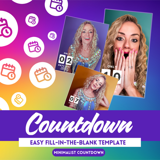 Minimalist Countdown To the Crown Template